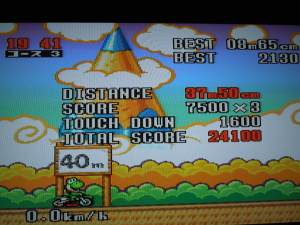  The further you can jump your bike in this bonus game, the more points for your grand total.