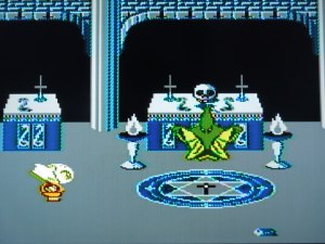 Nintendo of America never would have allowed these religious symbols in one of their games back in 1989. Nintendo of Japan was not as rigid. 