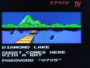 7 Stages of 'horror' await in Splatterhouse, most which start with a confusing message, like the one seen here for Stage 4. 