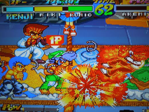 Super Dodge Ball has amazing graphical effects. 