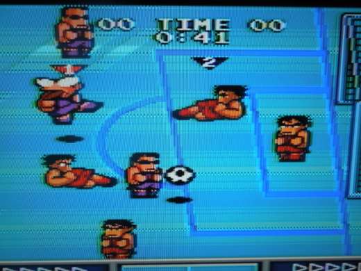 You can select among 6 different fields in 2 player VS. 