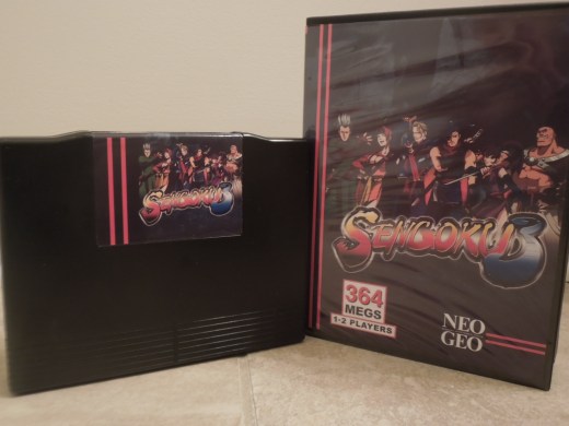 Sengoku 3 had a limited AES release. Today, you can find MVS arcade cartridges that have been converted into AES home console cartridges. 