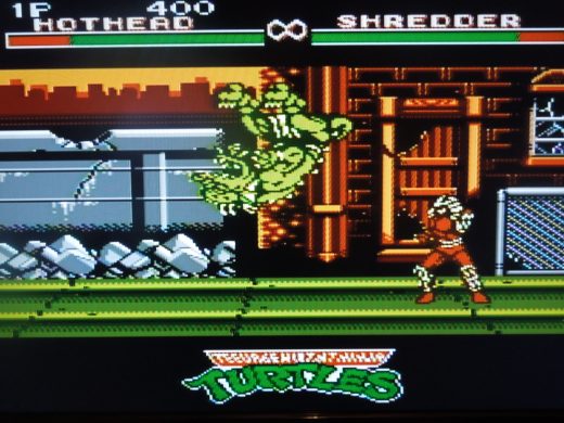 This is the only NES Turtles game where you can play as Shredder.
