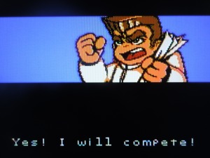 The 'Double Tiger' challenge Kunio; he accepts.  Game on!