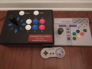 The C & L is larger, and yet lighter, than the SNES Advantage. 