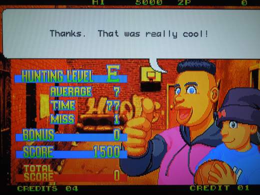 Your score and rank are given after each opponent you beat.