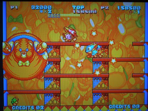 Each World has it's own unique 'theme,' like the Toybox World with a giant teddy bear as the boss.