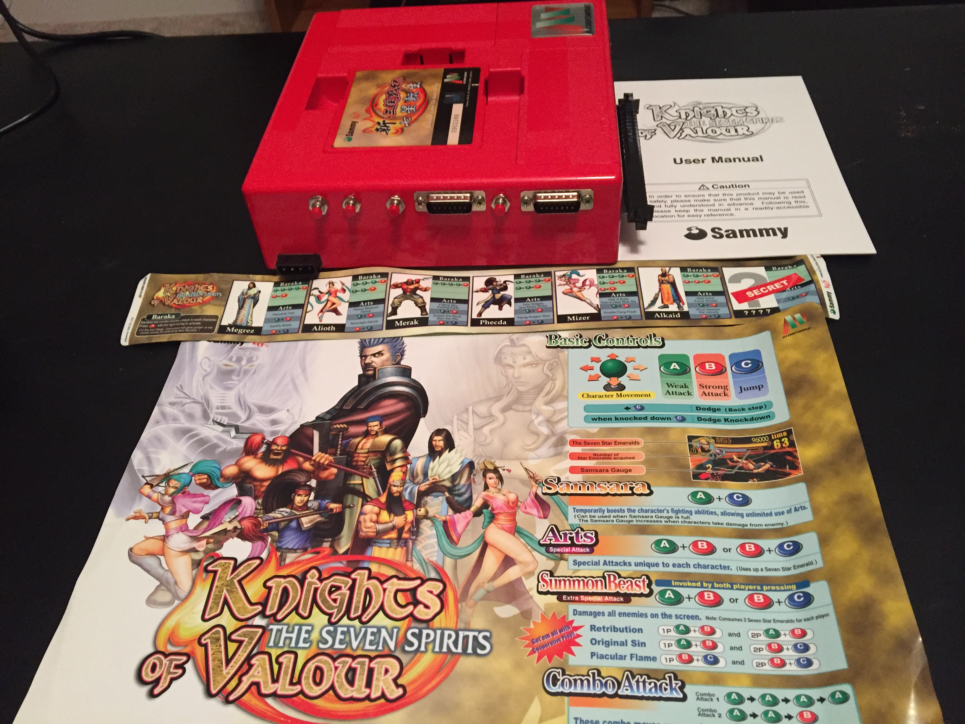 Knights Of Valour: The Seven Spirits – IGS Atomiswave – Jeu Original Sammy